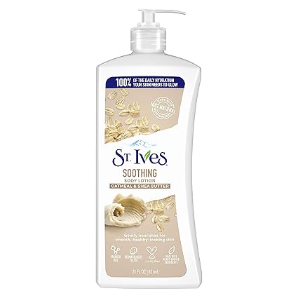 St. Ives Soothing Hand & Body Lotion Moisturizer for Dry Skin Oatmeal & Shea Butter