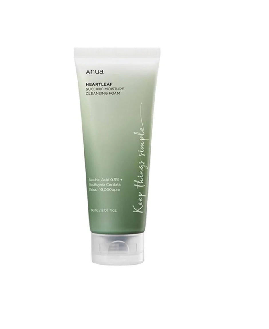 ANUA  Heartleaf Succinic Moisture Cleansing Foam