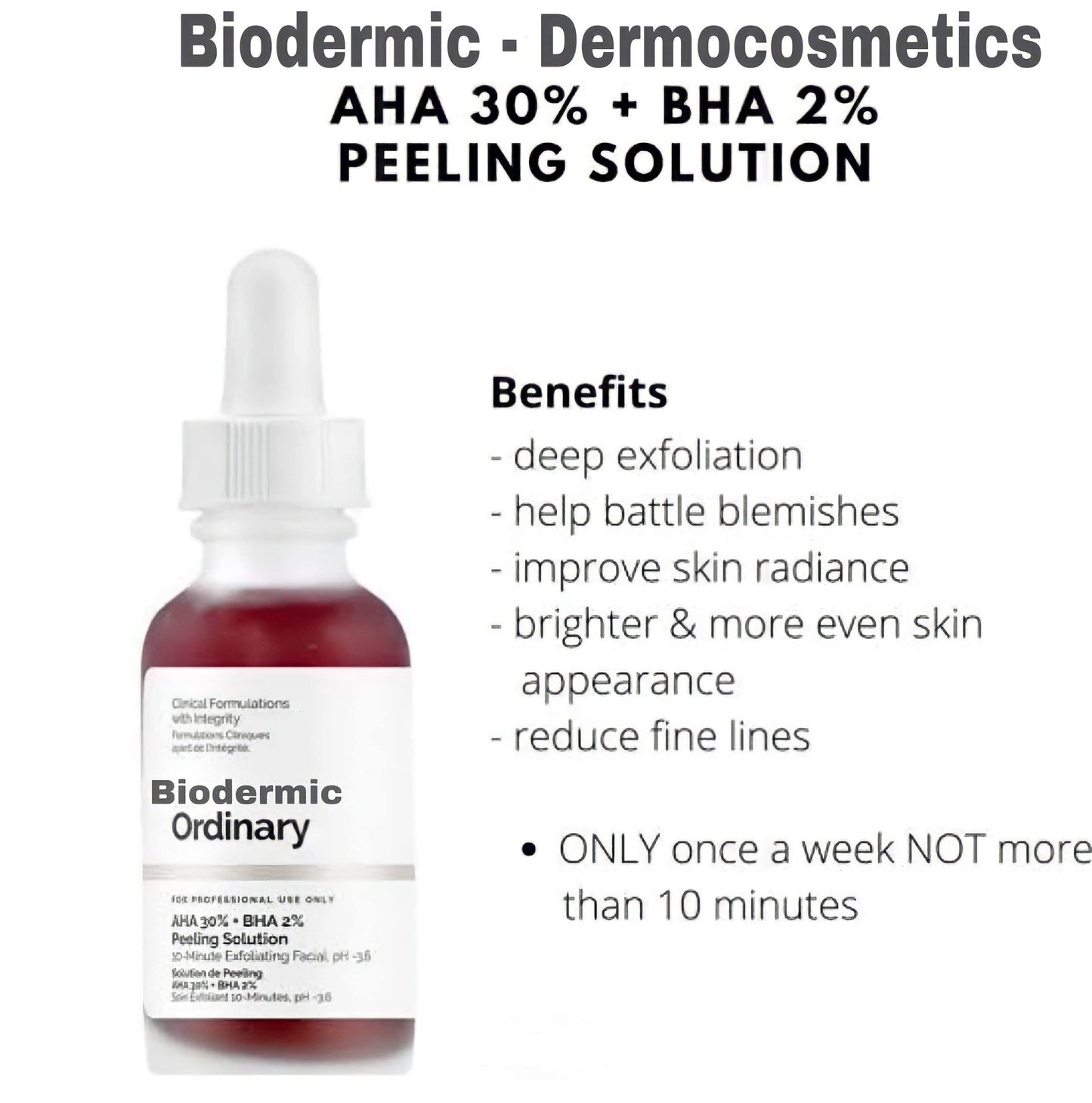 Ordinary SolutionAHA 30% + BHA 2% Peeling Solution