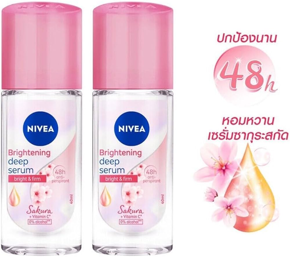 Nivea Brightening Sakura Deep Serum Roll On Deodorant Bright & Firm