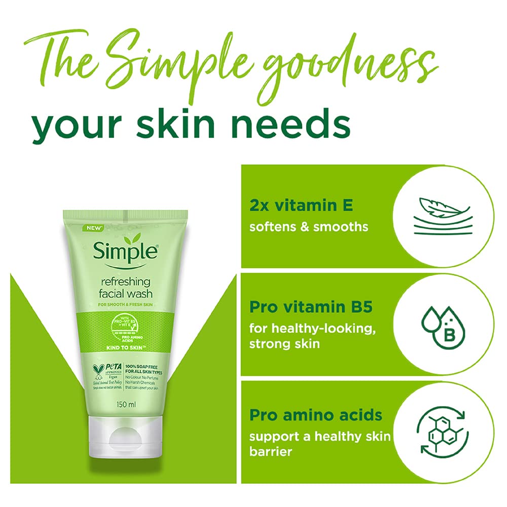 Simple Kind to Skin Refreshing Facial Wash Gel