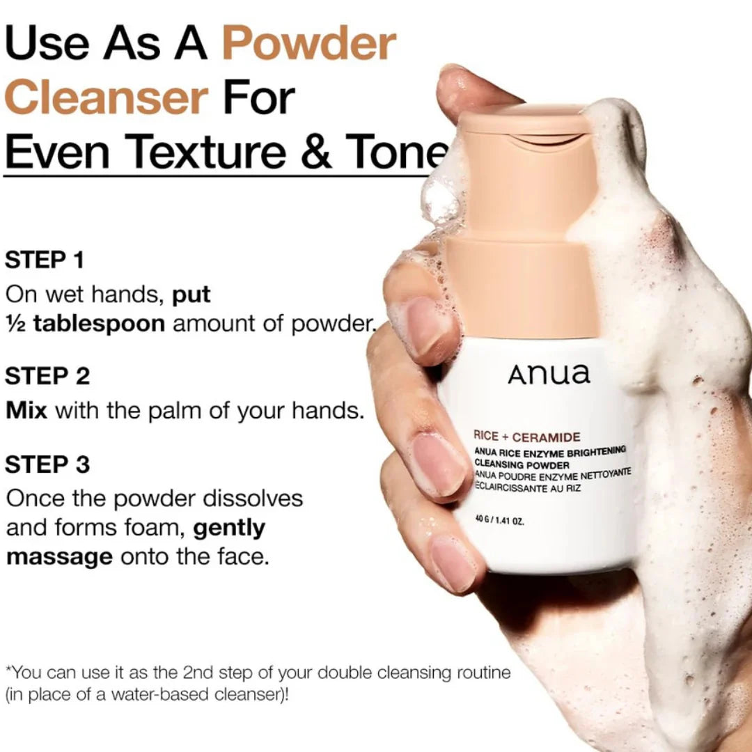 ANUA RICE ENZYME BRIGHTENING CLEANSING POWDER