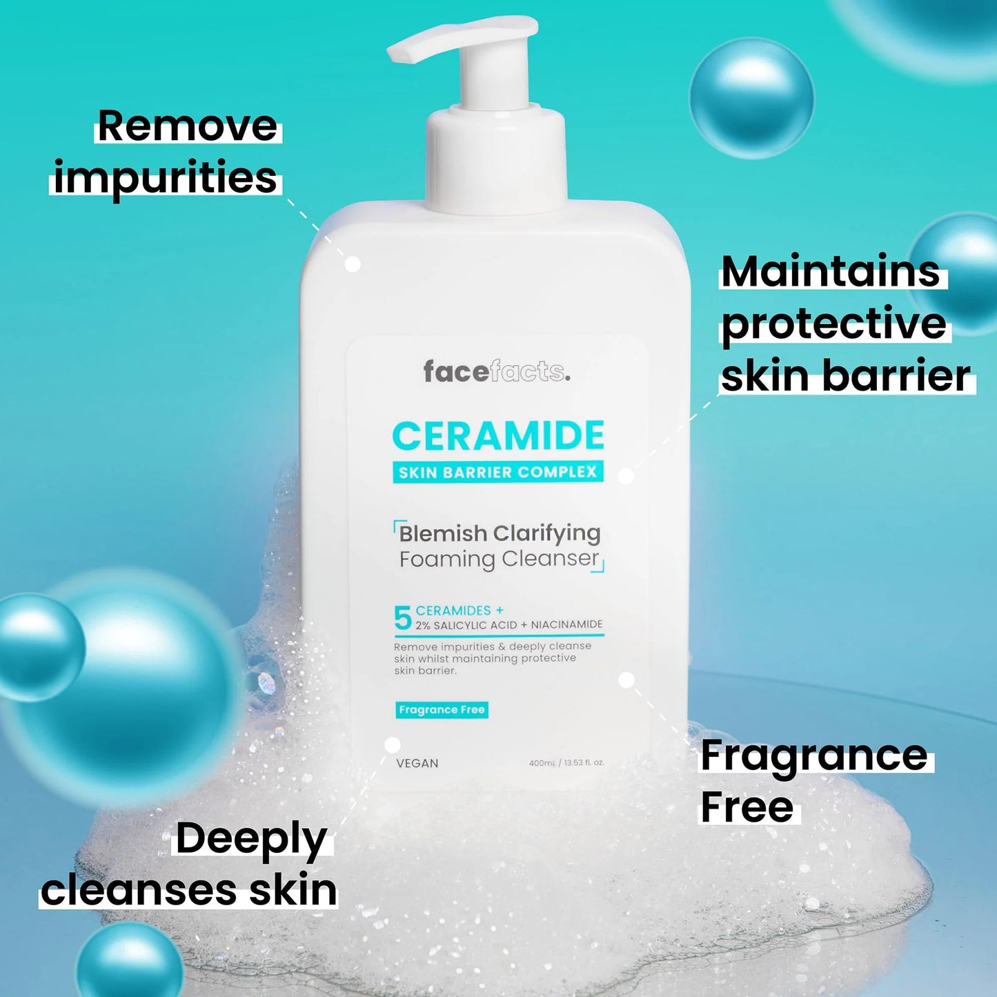 Face Facts 5 Ceramides Blemish Clarifying Foaming Cleanser