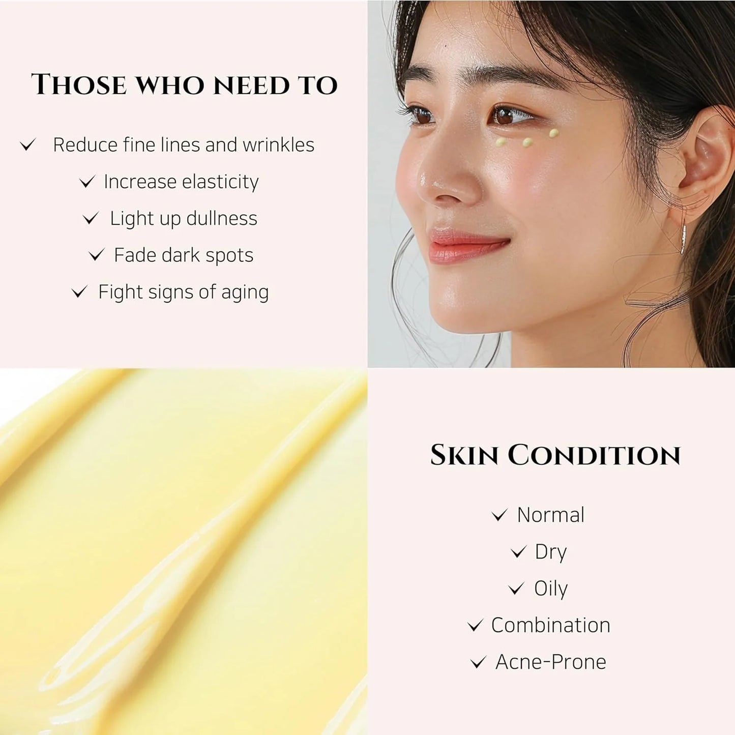 Beauty of Joseon Revive Eye Serum with Retinal Niacinamide Correction for Puffy Eye Bags Fine Lines Dark Circles Wrinkles, Korean Skin Care