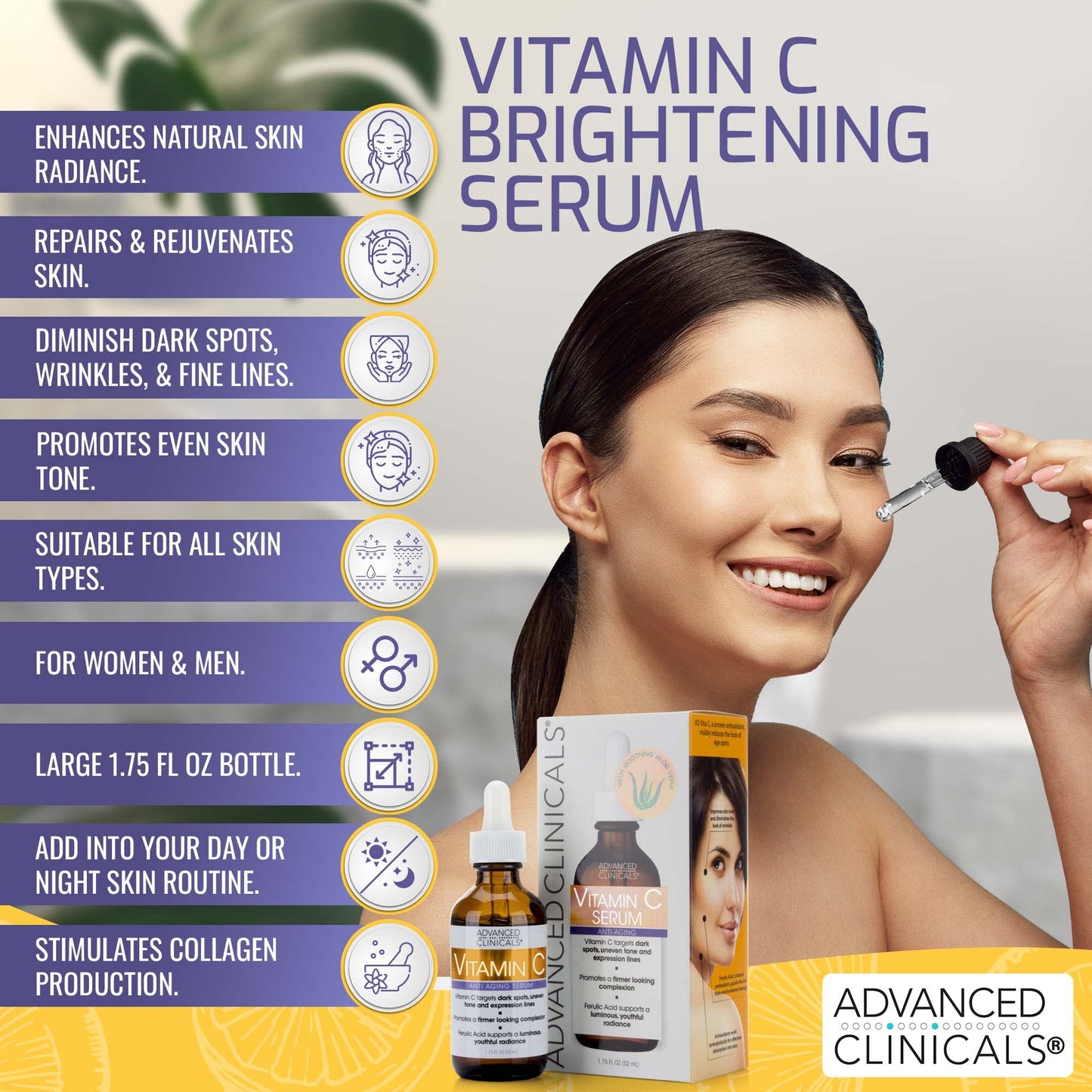 Advanced Clinicals, Vitamin C Serum, Anti-Aging