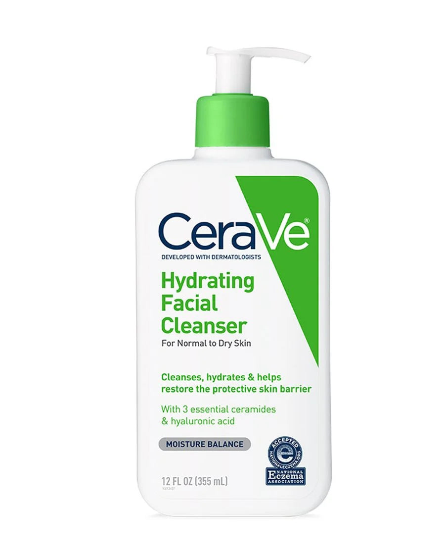 CeraVe Hydrating Facial Cleanser For Normal to dry skin