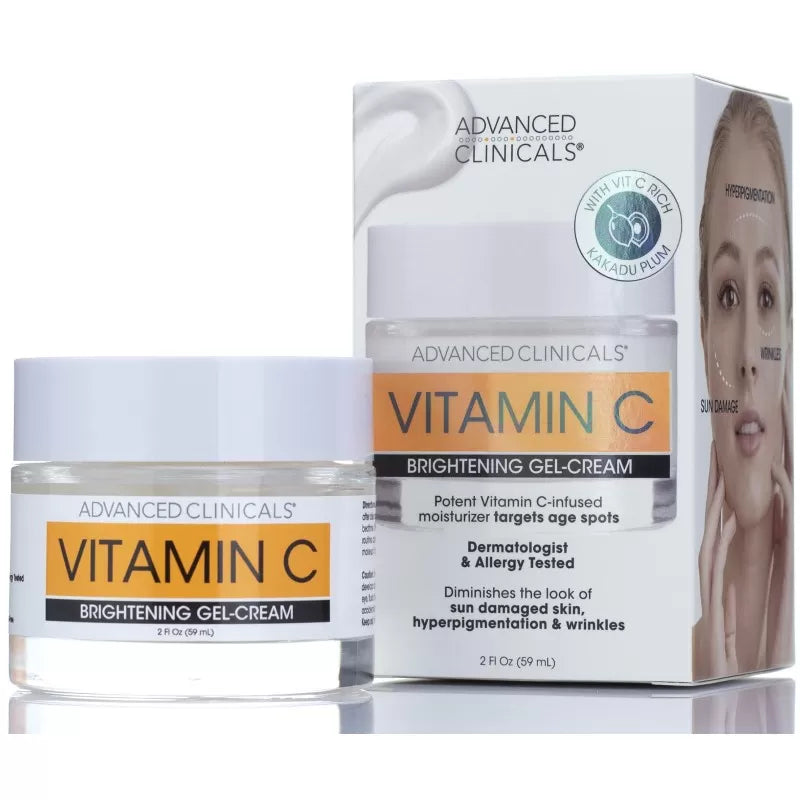 advanced clinicals vitamin c brightening gel cream