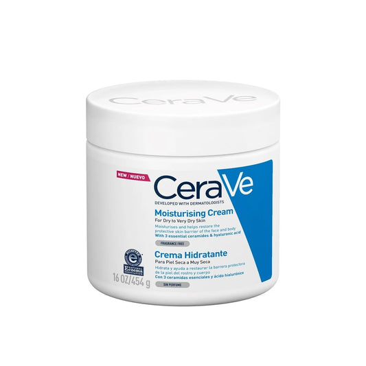 CeraVe Moisturizing Cream, Body and Face Moisturizer for Dry Skin